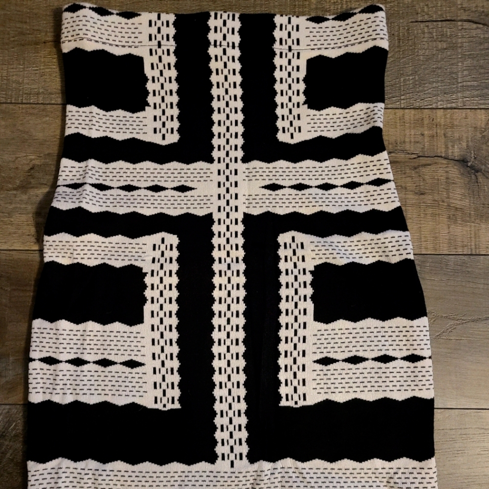 Black and white skirt